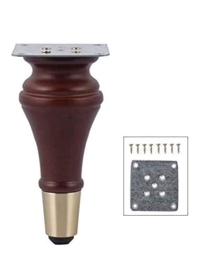 ZOHRA Hardware Pack of Wooden Capped Finished Matki Furniture Leg Cabinet Legs, Coffee Table Leg Support Legs, Bedside Cabinet Legs, TV Cabinet, Sofa Legs (Pack of 4, 6 Inches) - Image 2